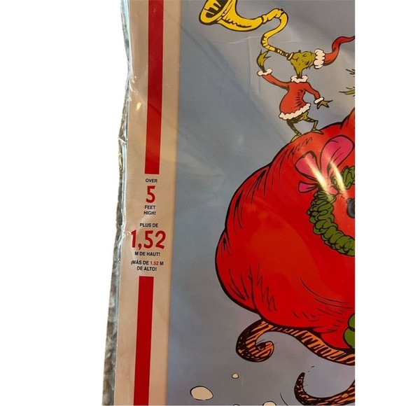 Dr. Seuss Grinch Christmas Scene Setter Kit 2pc 32.5x65" Backdrop bulletin board - Picture 2 of 7